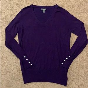 Kenneth Cole Reaction - Purple V-Neck - Large